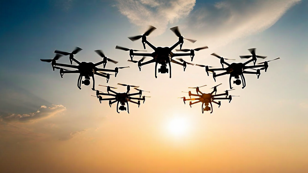 Drone swarm coordination algorithms